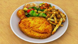 Chicken Chop 3D model
