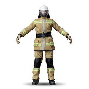 fireman man 3D model