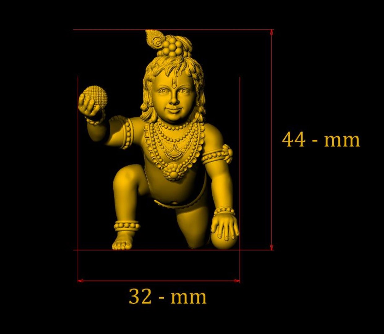 Bal Gopal 3dm - 0021 3D Model - TurboSquid 2285632