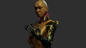 3D Si-fi woman