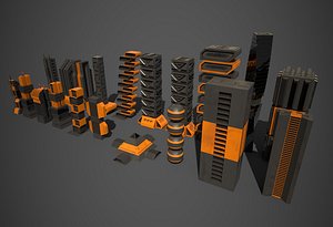 3D Sci-Fi Building Pack