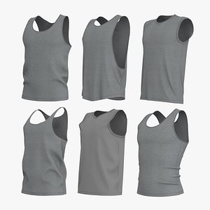 BASIC MALE TANK TOPS PACK genesis 8 zprj obj highpoly