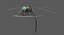 3D dragonfly paddle-tailed darner animation flying model