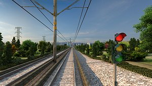 3D Railway track model