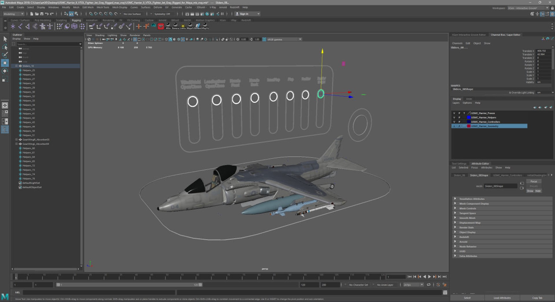 USMC Harrier II VTOL Fighter Jet Gray Rigged for Maya 3D https://p.turbosquid.com/ts-thumb/X5/8laOx6/PJ/usmc_harrier_ii_vtol_fighter_jet_gray_rigged_for_maya_1005/jpg/1763331628/1920x1080/fit_q87/63e5dde6ded7b3b5b89462fd9edfbc3a37c35dc1/usmc_harrier_ii_vtol_fighter_jet_gray_rigged_for_maya_1005.jpg