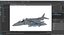 USMC Harrier II VTOL Fighter Jet Gray Rigged for Maya