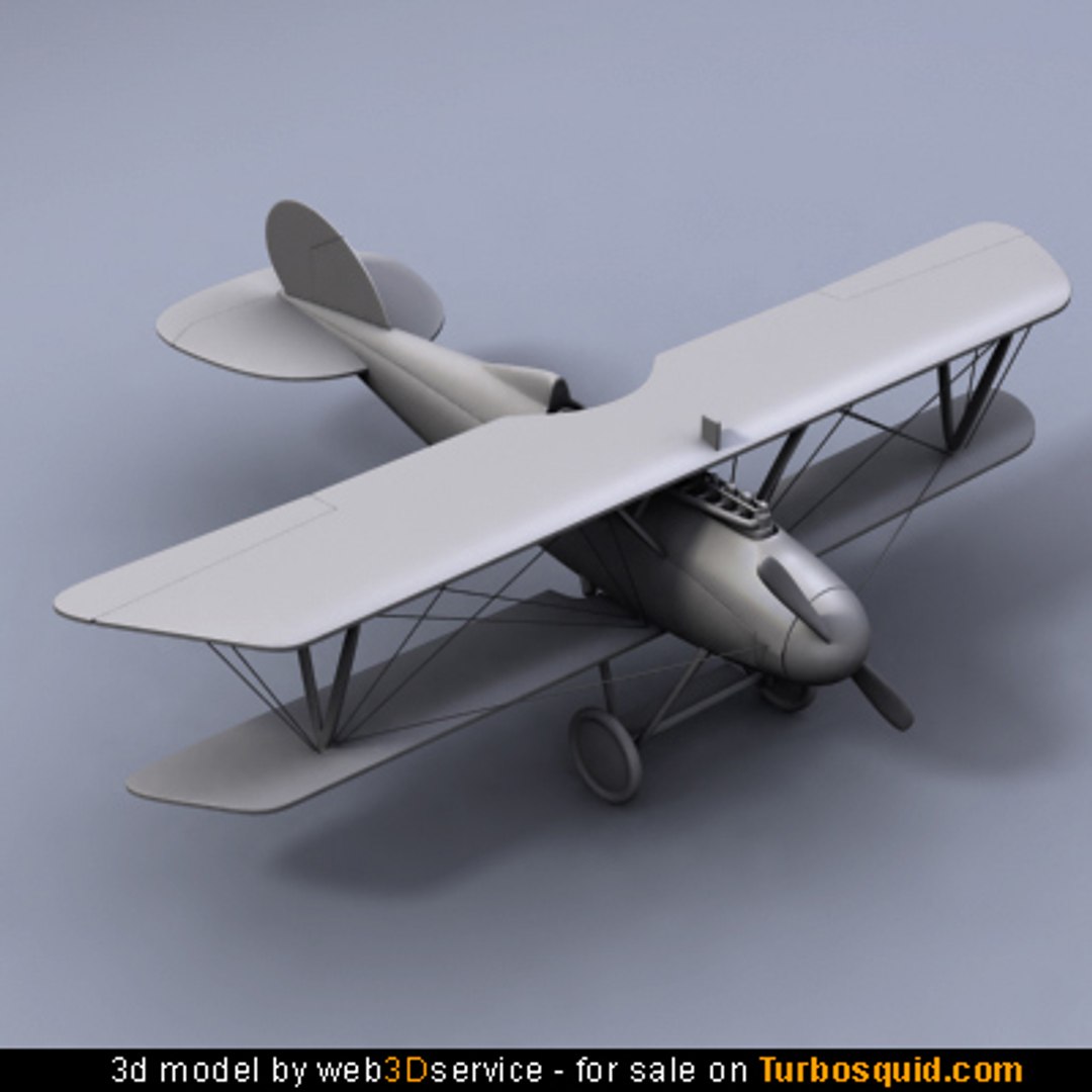 3d Obj Biplane Albatros