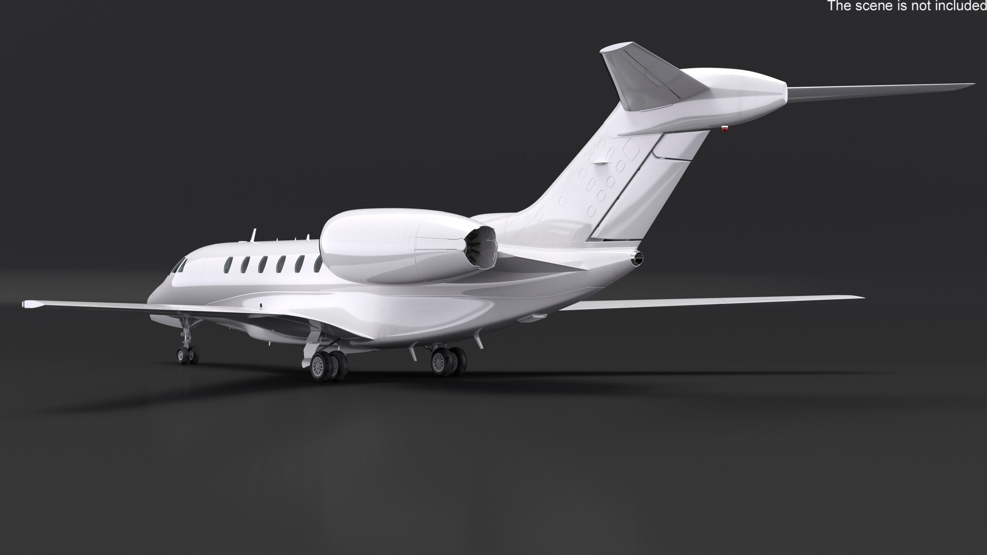 3D Model Luxury Private Jet With Interior Rigged - TurboSquid 2384090