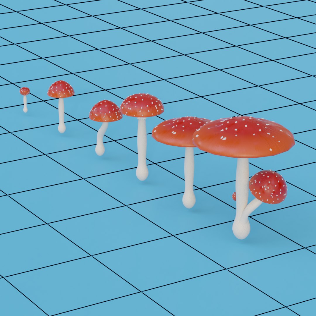 3D Amanita Muscaria Mushroom - TurboSquid 1581408