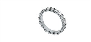 4 Prong Set Eternity Ring For 2.8mm Ro. Dia. - Size 6