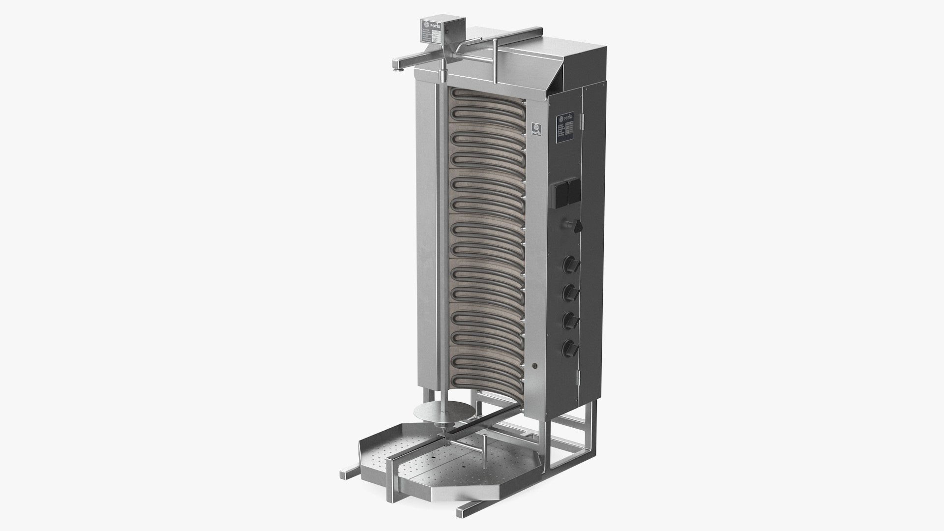 Potis Vertical Rotisserie Grill For Doner Kebab 3D model preview