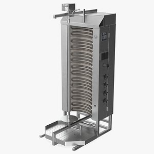3D model potis vertical rotisserie grill