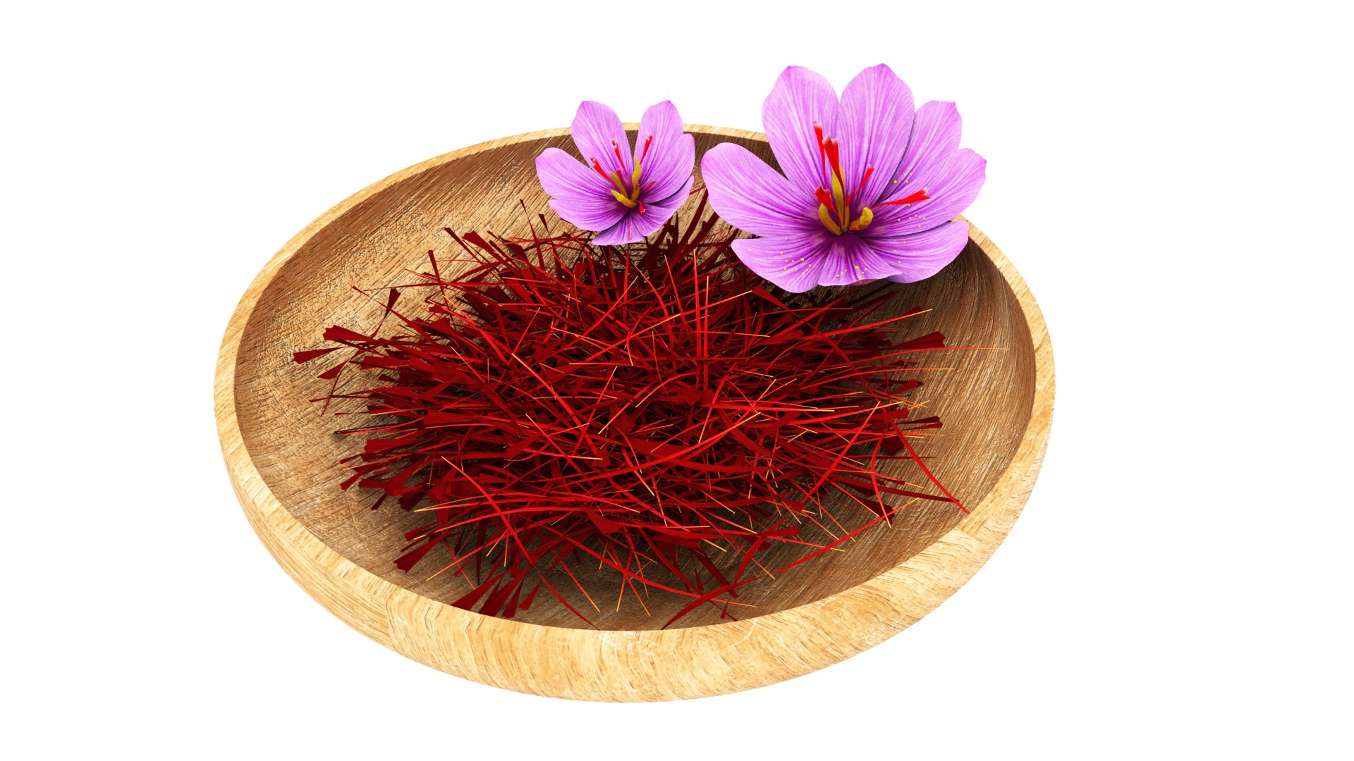 Saffron Flower Threads 3D Model - TurboSquid 2062580