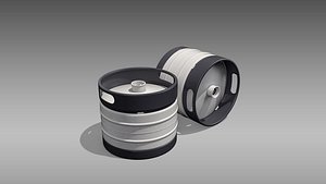 3D keg quarter barrel