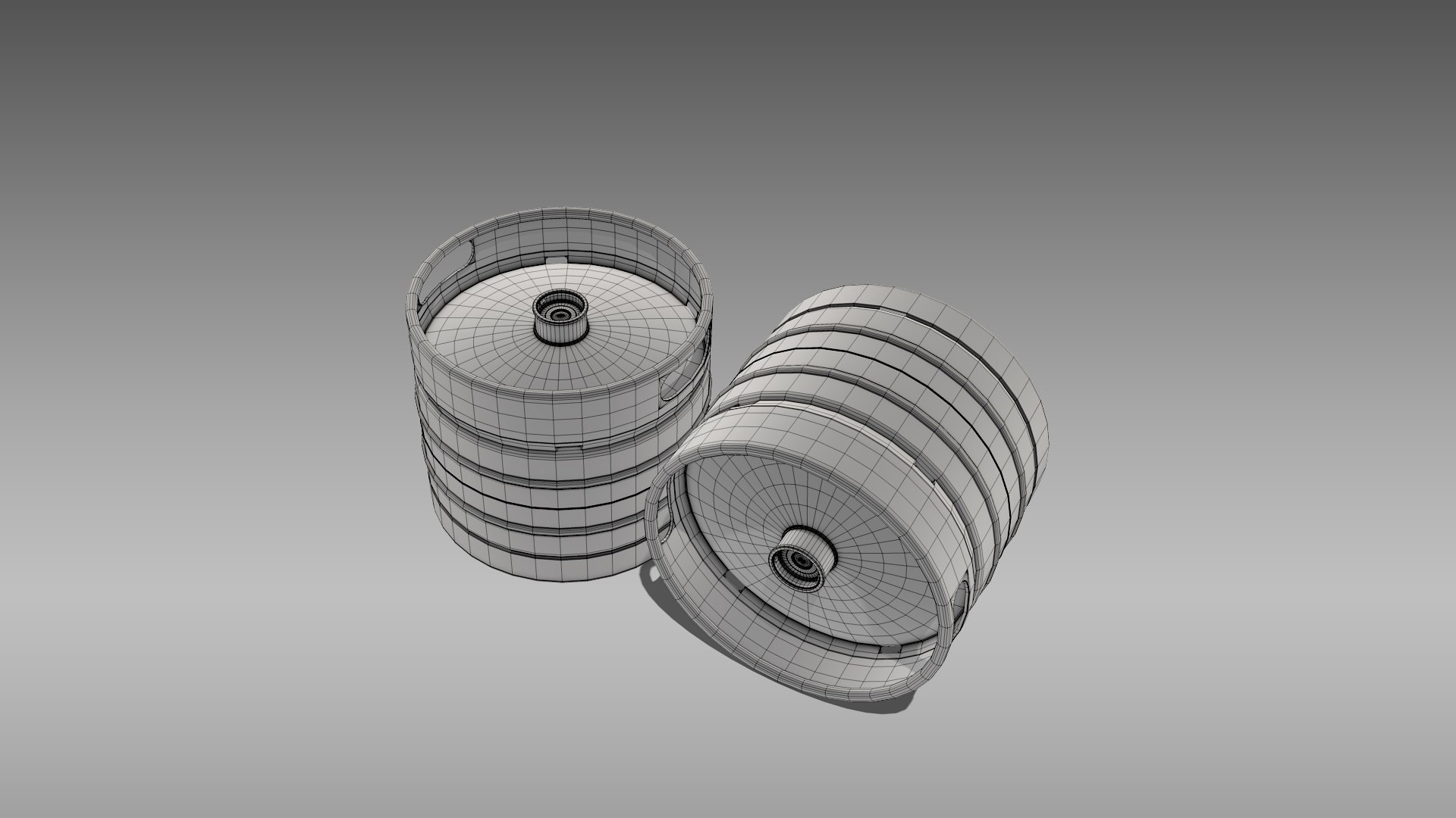 3D keg quarter barrel https://p.turbosquid.com/ts-thumb/X5/Tvuupu/8ewAmnwD/kegquarterbarrel05wireframe/jpg/1599647246/1920x1080/fit_q87/8c29f9759b158fe002469d59e11666a3fc7ccdac/kegquarterbarrel05wireframe.jpg