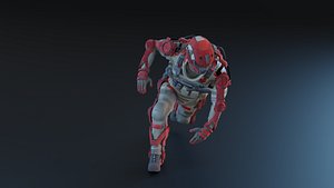 3D Spider Man Miles Morales Roxxon Security Rigged for BLENDER model