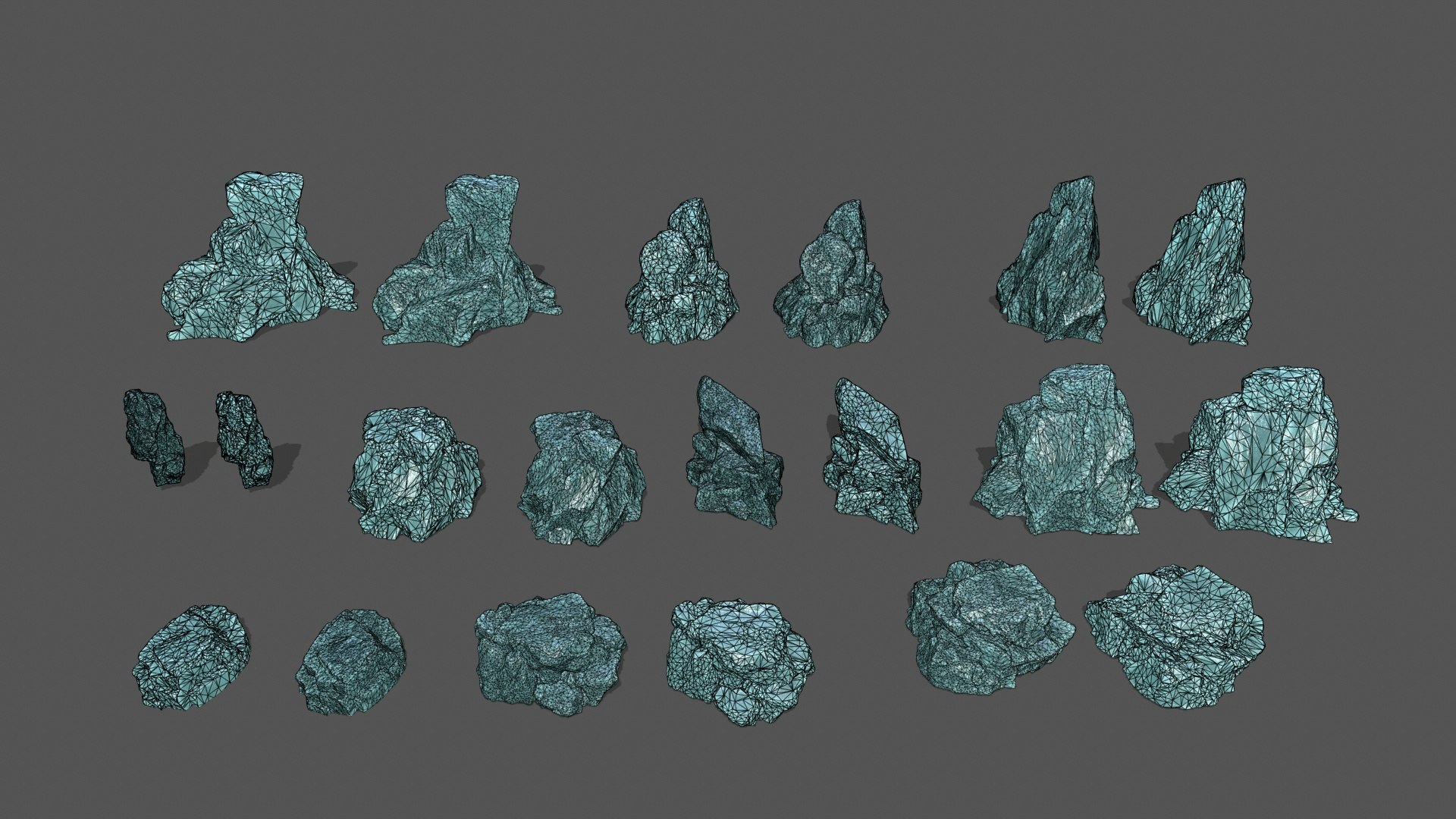 3D Ice Rocks Model - TurboSquid 2278665