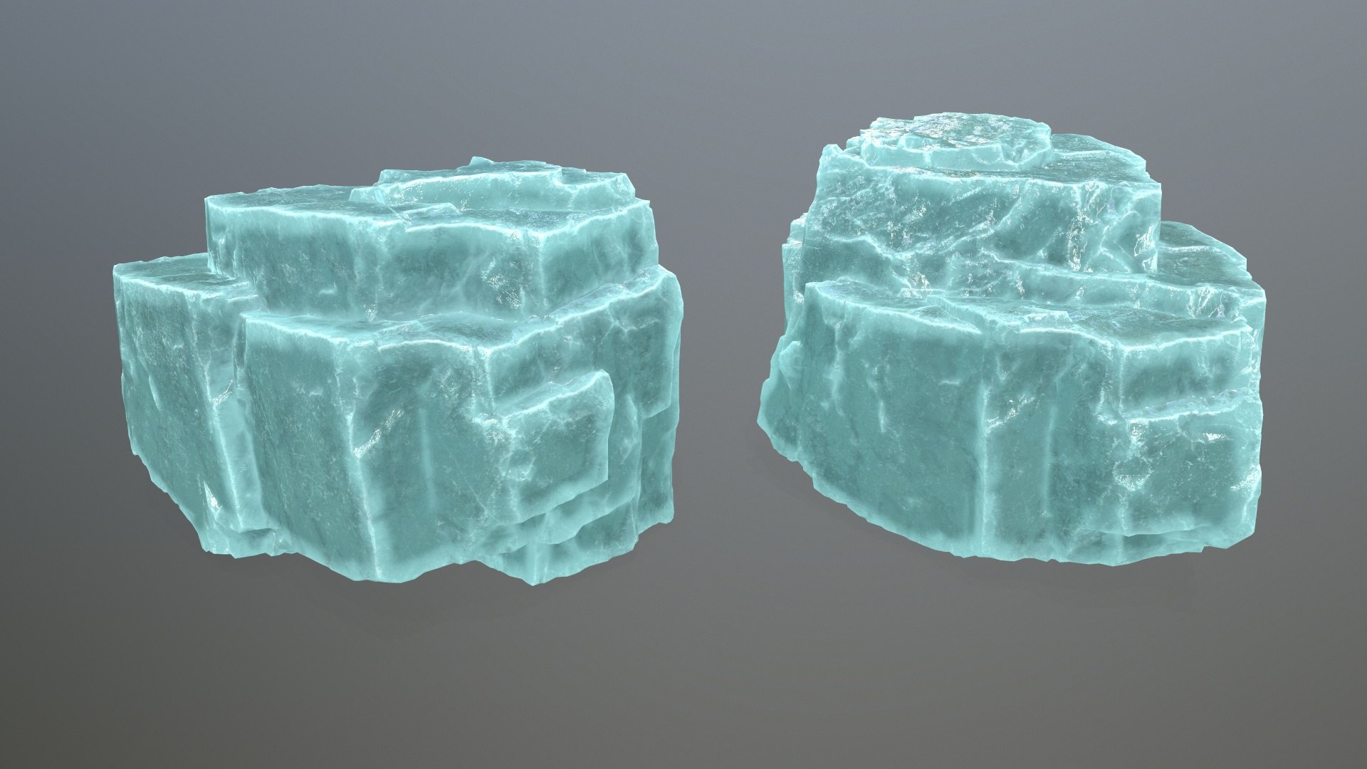 3D Ice Rocks Model - TurboSquid 2278665