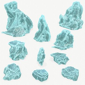 3D ice rocks model