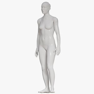 Female mannequin pose 2 PBR 3D model