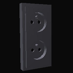 electrical socket 3d 3ds