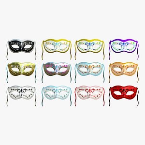 3D 12 Carnival Mask C Collection - Costume Character Design model