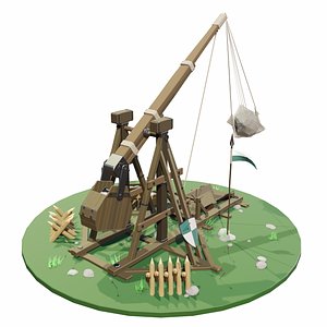 3D medieval trebuchet