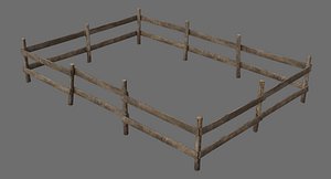 Wooden Fence 1A