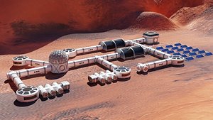 3D Mars City model