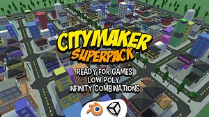 City Maker SuperPack (ready for game) (low poly)