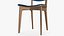 Wooden Dining Chair Modern 3D model