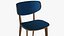 Wooden Dining Chair Modern 3D model