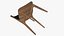 Wooden Dining Chair Modern 3D model