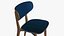 Wooden Dining Chair Modern 3D model