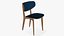 Wooden Dining Chair Modern 3D model