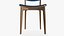 Wooden Dining Chair Modern 3D model