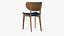 Wooden Dining Chair Modern 3D model
