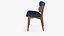 Wooden Dining Chair Modern 3D model