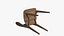 Wooden Dining Chair Modern 3D model