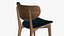 Wooden Dining Chair Modern 3D model