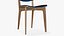 Wooden Dining Chair Modern 3D model