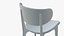 Wooden Dining Chair Modern 3D model