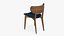 Wooden Dining Chair Modern 3D model