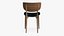 Wooden Dining Chair Modern 3D model