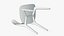 Wooden Dining Chair Modern 3D model