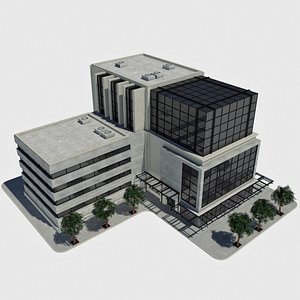 Modern Office City Building - HD Cityscape Tile 1