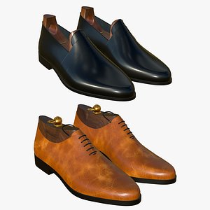 Leather Shoes Realistic V5