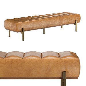 3D Lansing Leather Bench model