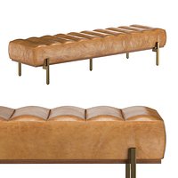 Lansing Leather Bench