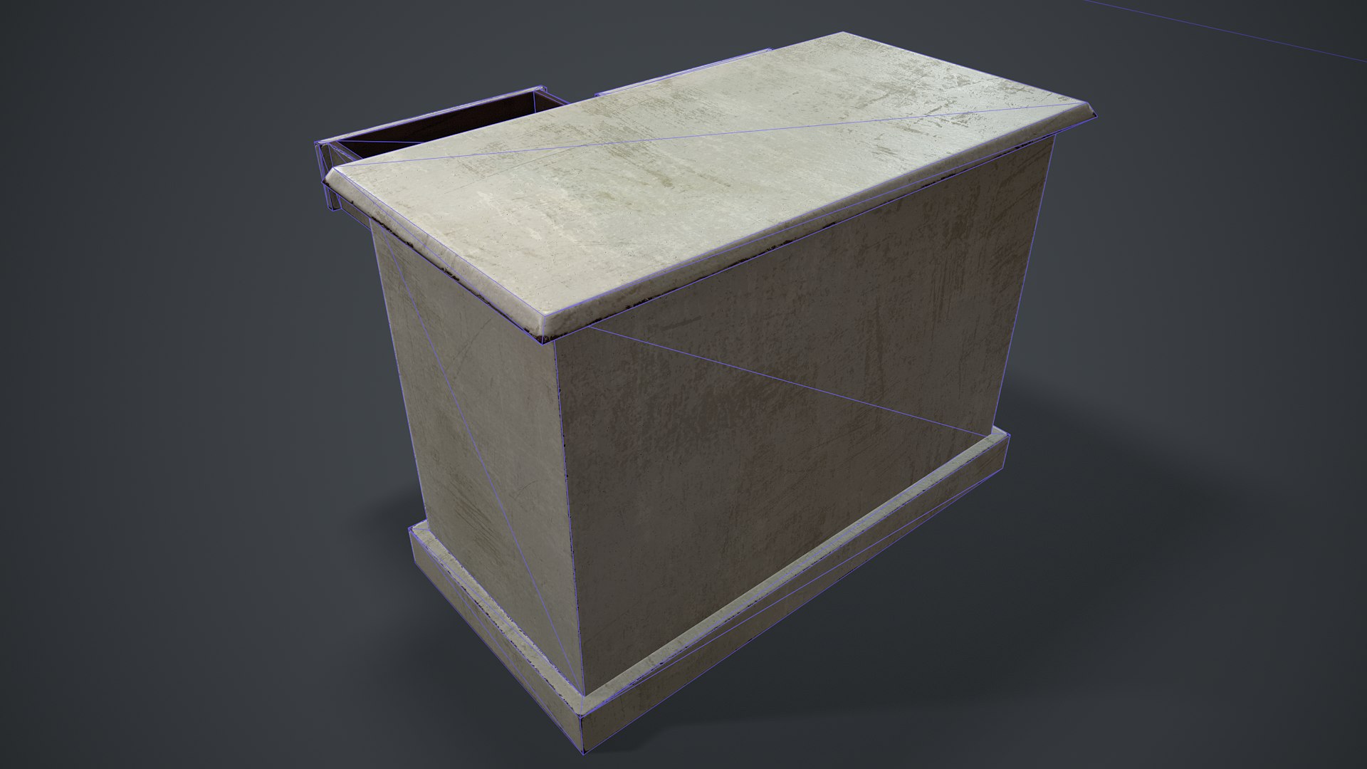 3D Old Tabletop - TurboSquid 1950578